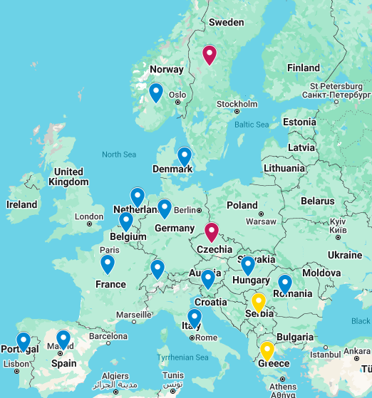 Europe Map 2025